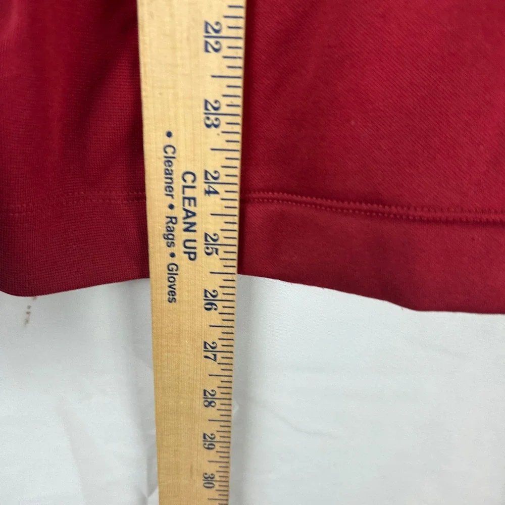 Nike Golf Pullover‎ Womens M Red Therma-FIT Quarter Zip Old Hawthorne 483707-651